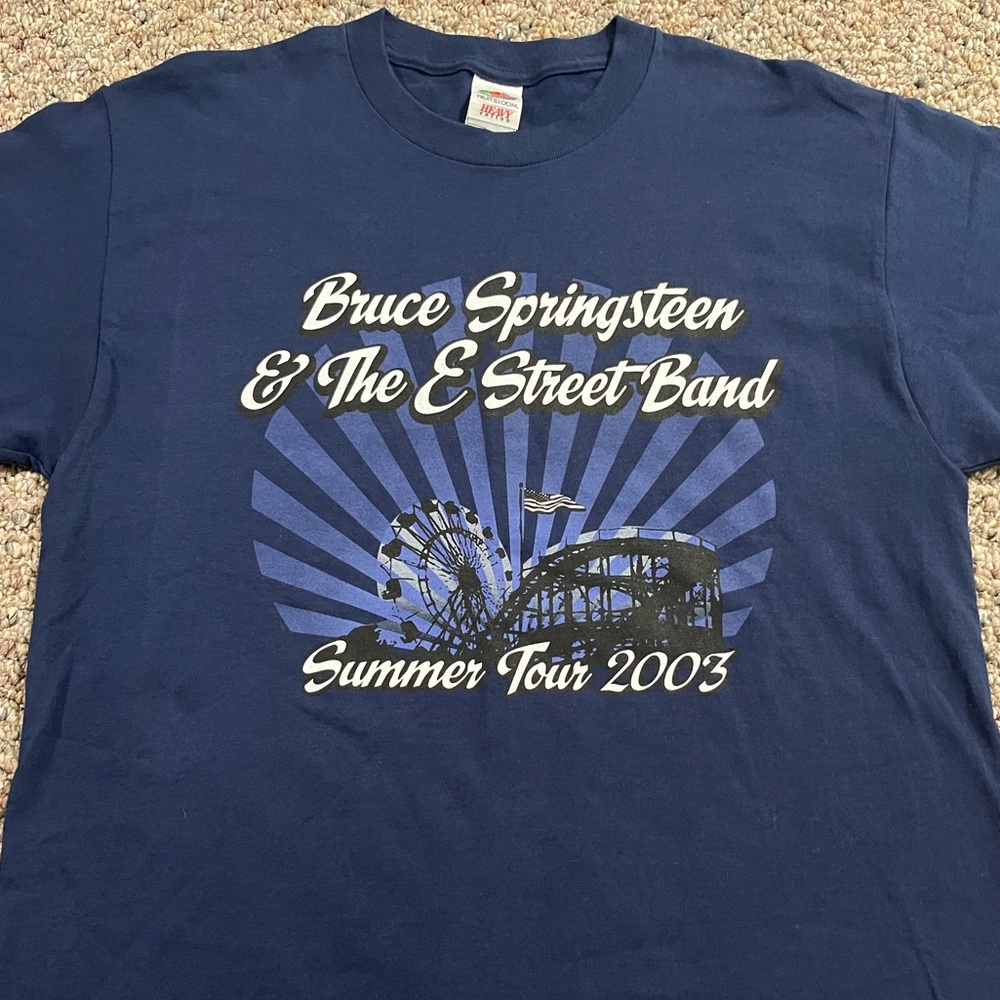 🎸 '03 Bruce Springsteen & E Street Lincoln Field Philly UNWORN Live Vintage Tee